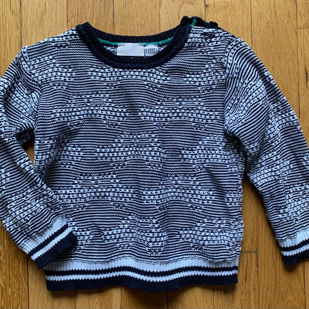 Cute knitted Sweater with Cars Size 12 months